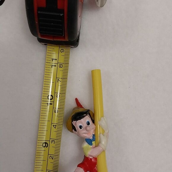 Vintage Pinocchio Applause Curly Swirl Straw And Art Disney #J105 - Picture 10 of 10
